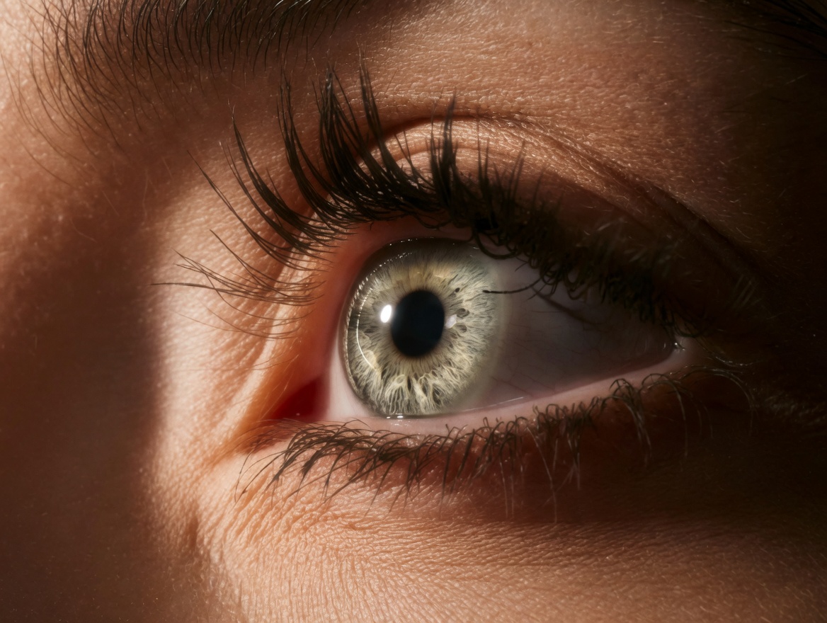 Macro close-up of a human eye
