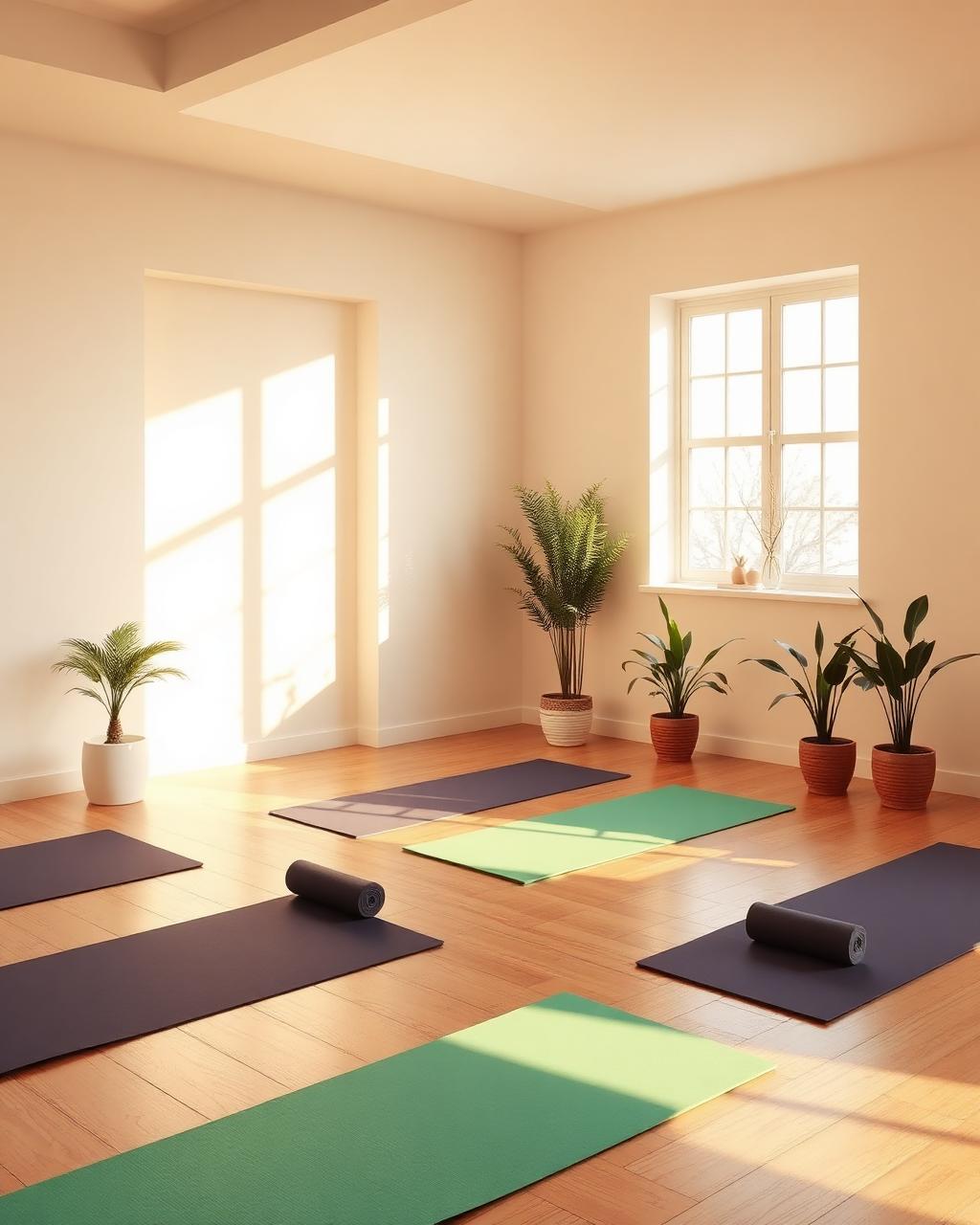 Yoga studio interior